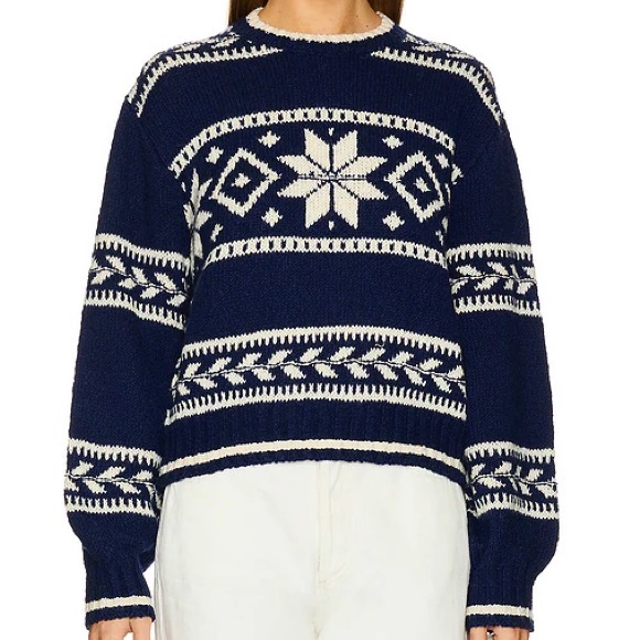 Polo Ralph Lauren Sweaters - Polo Ralph Lauren Snowflake-motif Wool-blend Sweater Woman Sweater